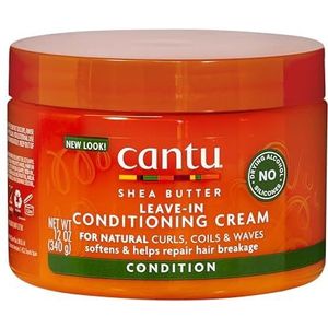 Cantu Shea Natural Leave In Conditioning Cream, per stuk verpakt (1 x 340 g)