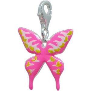 Melina Damesbedel hanger vlinder email 925 sterling zilver 1800211