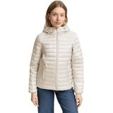 TOM TAILOR - Tussenjas - Crème - Gewatteerde Jas - Normale Pasvorm