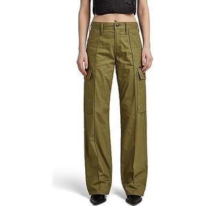 G-STAR RAW Judee Cargo Pants voor dames, groen (Dark Olive D23569-d387-c744), 26W x 30L