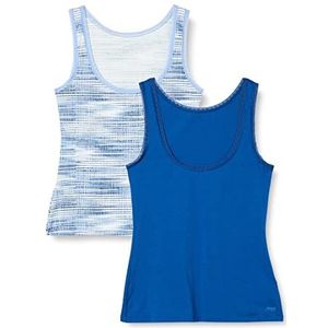 Sloggi Dames GO Tank Top C2P Shirt 02, Blue-Dark Combination, S