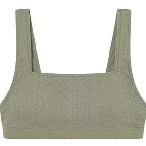 Women'secret Uitneembare naadloze structuurcollectie beha, kaki, XS voor dames