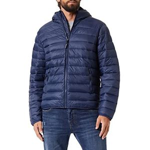 FILA Heren Stone Hooded Lichtgewicht Jacket Jacket, Black Iris, M