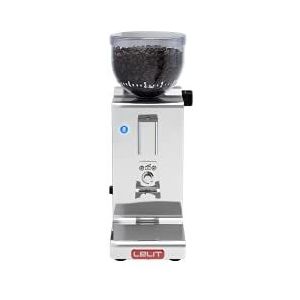 Lelit PL044MMT Fred, on-demand koffiemolen met conisch maalwerk, 38 mm en verstelbare maaltijd, roestvrij staal, zilver
