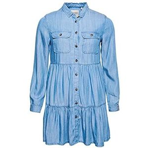 Superdry Damesjurk met dierenmotief, blauw (Light Indigo Used 3gk), XXS
