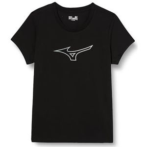 Mizuno Vrouwen Rb Logo T-shirt, Zwart, L