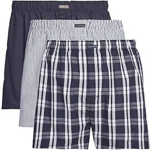 Calvin Klein Wvn Boxershorts voor heren, 3 stuks, met elastische tailleband, Tide/Morgan Plaid/Montague Stripe, XL
