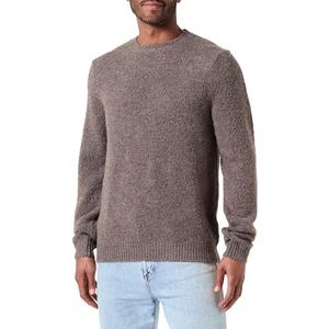 CASUAL FRIDAY Karl Brushed Crew Neck Knit Pullover voor heren, 1908101/Major Brown Melange, XL