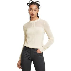 G-Star RAW Pointelle r Knit, wit (Chalk D25270-b754-127), L