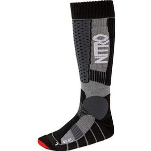L1 Premium Goods Team Socks Sneeuwsokken voor heren, zwart/grijs/rood, maat M