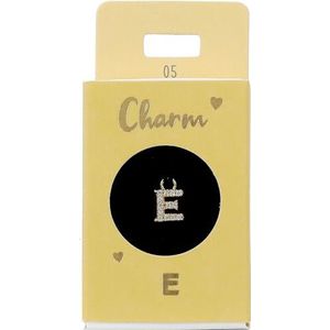Depesche 11834-005 Bedel letter E, vergulde hanger voor kettingen, armbanden en oorbellen, ideaal als klein geschenk