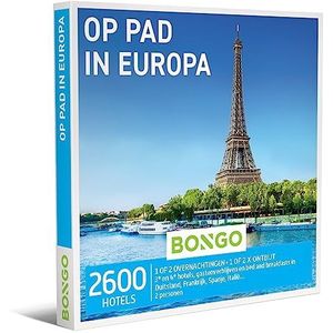 Bongo Bon - Op pad in Europa | Cadeaubonnen Cadeaukaart cadeau voor man of vrouw | 2600 hotels in Europa: hip en charmant, prachtige kastelen en meer