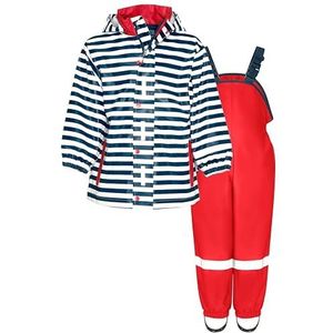 Playshoes - Tweedelig Regenpak - Maritiem Rood - Waterdicht - 92
