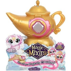 My Magic Mixies MGX09100 Magische lamp, roze, interactief speelgoed, magisch spel met een pop van een geniemix, met verlichting, geluiden en neveleffecten, voor jongens en meisjes vanaf 5 jaar