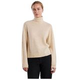 PIECES PCJULIANA LS Rollneck Knit NOOS BC, wit (whitecap gray), M