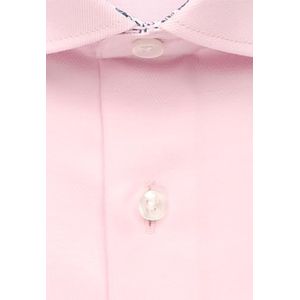 Seidensticker Zakelijk overhemd voor heren, regular fit, strijkvrij, kent-kraag, korte mouwen, 100% katoen, roze, 48