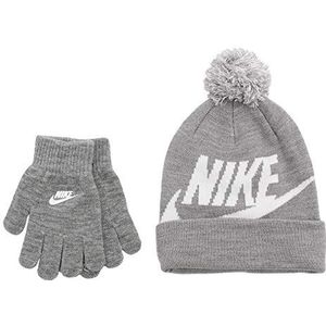 Kinder Nike Swoosh Pom Beanie Hoed en Handschoenen Set