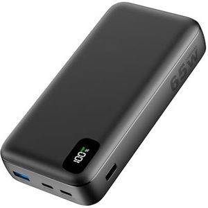 A ADDTOP Power Bank externe batterij - 20.000mAh powerbank PD 65W snel opladen dual USB C draagbare oplader met 3 uitgangen voor laptop MacBook Dell XPS iPhone iPad Samsung Switch