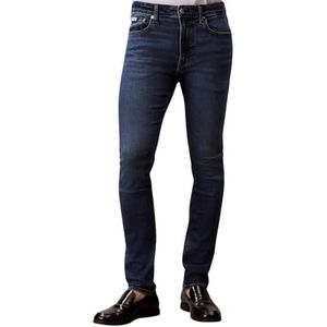 Calvin Klein Heren Skinny Oil Slick Jean Regen Jeans, blauw (Oil Slick), 32