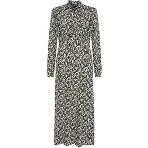 IPEKYOL Gebreide damesjurk met bloemenprint, off-white, 42