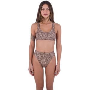 Hurley Bikini-bovendeel voor dames - Max Leopard Cross Back