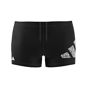 adidas boxershorts, badpak, zwart/wit, M voor heren, zwart/wit, M