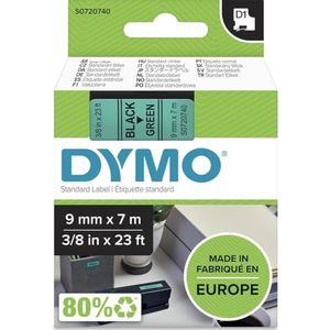 LabelManager™ gelamineerd lint voor DYMO D1 40919 9 mm LabelManager™ zwart groen (5 stuks)