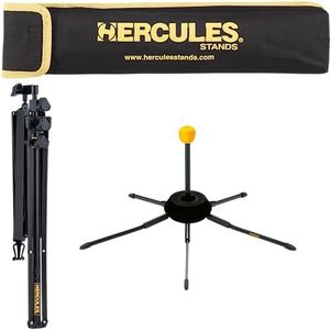 HERCULES TravLite, trompetstandaard, set met muziekstandaard en tas