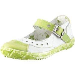10 dence TD100023 TD100023 dames ballerina's, Groen Wit, 40 EU