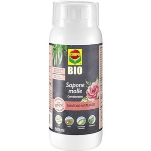 COMPO Biologische zachte zeep concentraat, versterking van de plantenafweer tegen insecten, bladluizen, mijten en lieveheersbeestjes, 100% natuurlijk, 500 ml