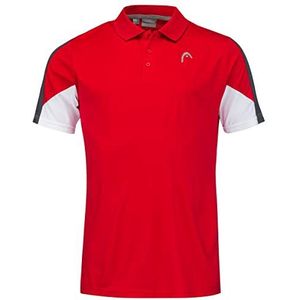 Head Club 22 Tech poloshirt voor heren, blouses en T-shirt, rood, S