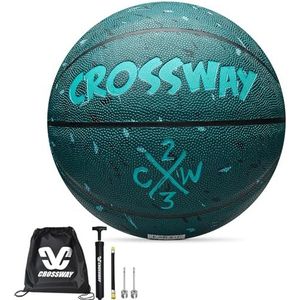 MAIBOLE Crossway Indoor/Outdoor Vochtabsorberend composiet lederen trainingsspel basketbal voor mannen, vrouwen, jeugd, straat en cool basketbal.basketbal maat 7