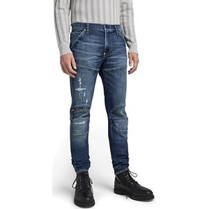 G-STAR RAW Men's 5620 3D Zip Knee Skinny Jeans, Blue (Worn in Stratos Restored C051-D333), 35W / 32L