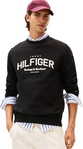 TOMMY HILFIGER Sweatshirt  zwart / wolwit