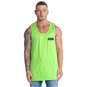 Gianni Kavanagh Neon Green Torsion Vest Heren, Neon groen, XL