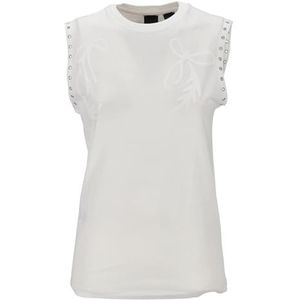 Pinko Tara Bedrukt Jersey T-shirt, Z05_wit-sneeuwwit, XL