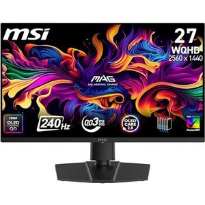MSI MAG 273QP QD-OLED X24 - Gaming-monitor - 26,5 inch - WQHD - Quantum Dot OLED-paneel - 240 Hz - 0,03 ms
