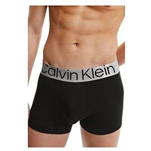 Calvin Klein Heren Trunk 3PK, Zwart/Wit/Grijs Heather, XS