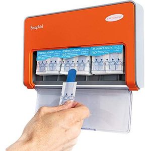 Pleisterdispenser EasyAid met 90x Detecteerbare pleisters. 60x Watervast & 30x Elastische detecteerbare pleisters