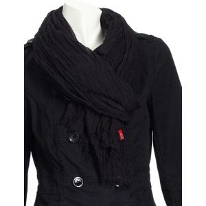 edc by ESPRIT Solid Basic G48240 Dames-accessoires/sjaals & doeken, zwart (black), One Size (Fabrikant maat:ONESIZE)