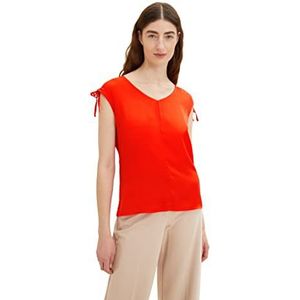 TOM TAILOR Dames Top 1035851, 15612 - Fever Red, L
