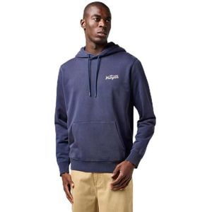 Wrangler - Americana Hoodie - Navy Blauw - Katoen