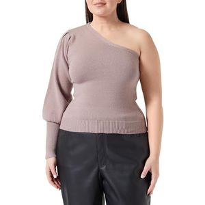 paino Dames gebreide trui 11019353-PA01, donker taupe, XL/XXL, donkertaupe, XL/XXL