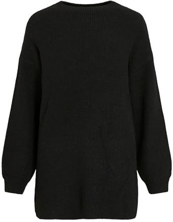 VILA - VILASSIA - Trui - Zwart - Wijde Pasvorm - Lange Mouwen