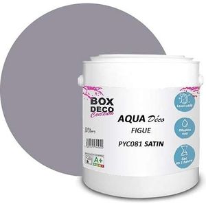 Aqua Déco acryl-muurverf, satijnlook, 2,5 l/25 m², vijg