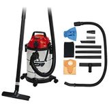 Einhell Nat-/ Droogzuiger TC-VC 1820 SA (20 L, 3delige kunststof buis, 150 cm zuigslang, ventilatoraansluiting, 4 zwenkwielen, accessoirehouder, vuilzak, schuimrubberen filter, automaat-aansluiting)