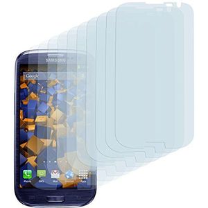 mumbi, screenprotector voor Samsung Galaxy S3, beschermfolie, bewust kleiner dan het scherm, omdat dit gebogen is, 10 stuks