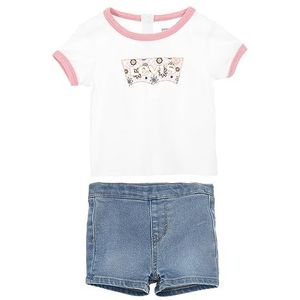 Levi's geruite iconische shorts set baby