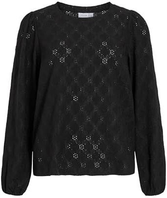 VILA Shirt 'VIAsta'  zwart