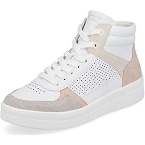 Remonte D0j70 Sneakers voor dames, Kwarts Wit Rose Crema Wit 80, 40 EU